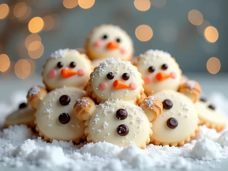 a pack of snowman cookies