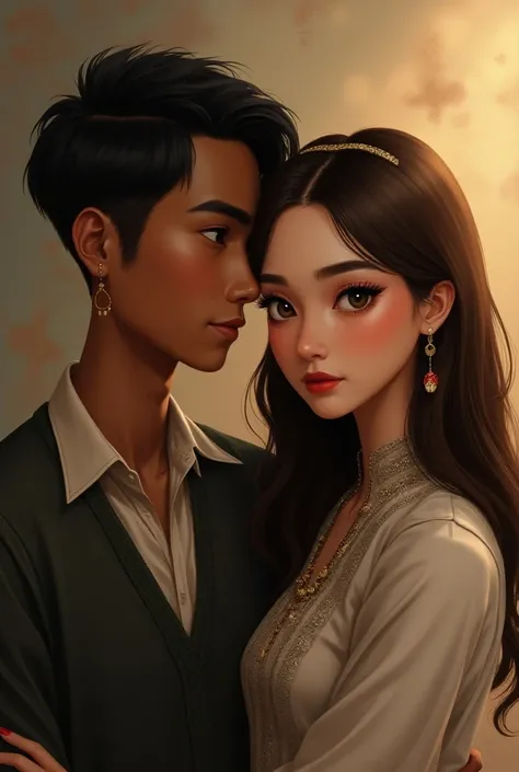 Dear I have a boyfriend he is tall he has dark  black eyes and hair, his skin is more dark than me But not much. He is kazakh. Mee to. His lips are beautiful thin, he is thin, and he has a lot eyebrow. And me. Im not very tall and I not very thin and fat. ...