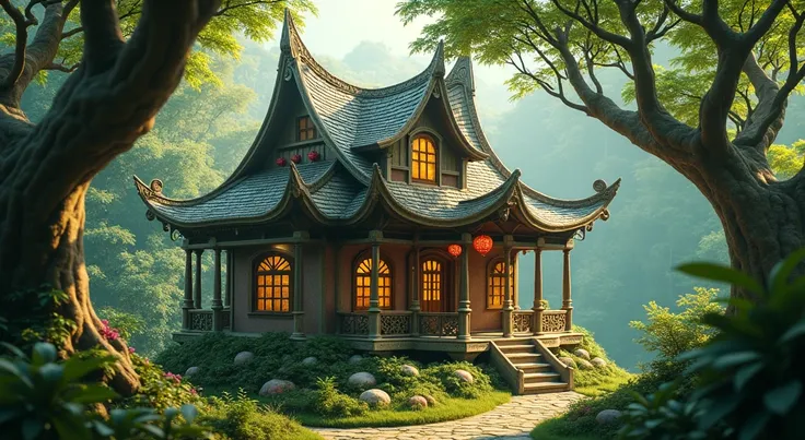 
house in the forestm, Viet Nam, fantacy