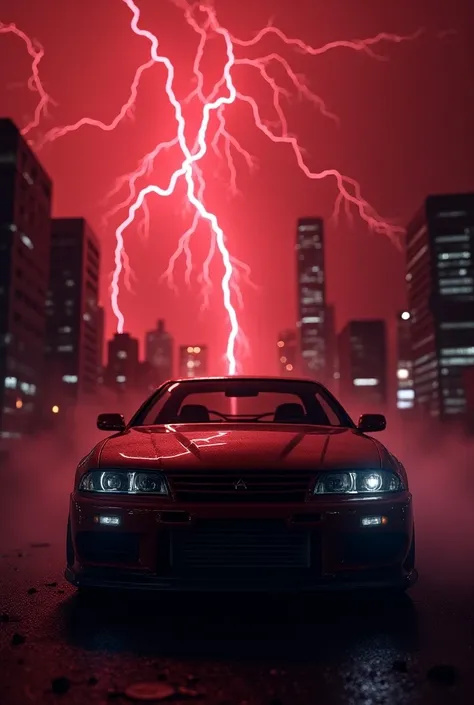 Red lightning skyline gtr r34