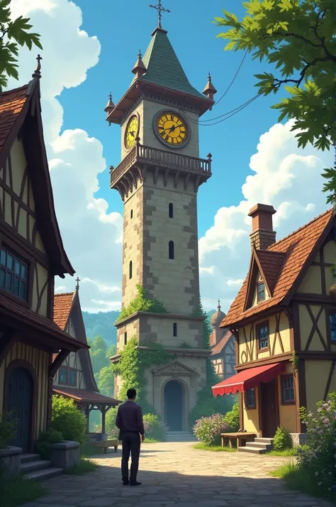 In the village square stood a tall, old clock tower that was visible from every corner of the village. The villagers would look up at the clock throughout the day to keep track of time. The clock had been there for as long as anyone could remember. People ...