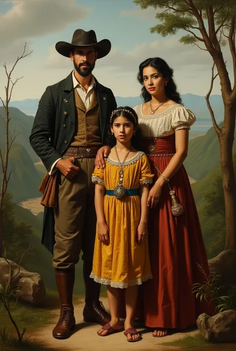 Portuguese family,  colonizers of Rio Grande do Sul 18th century 