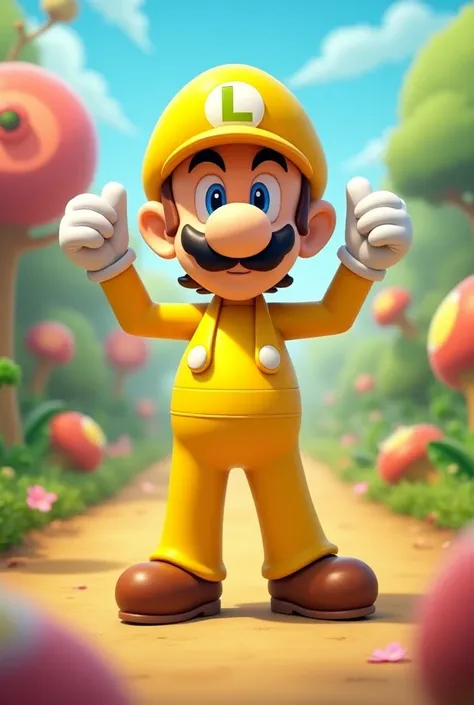 Luigi with à Yellow outfit 