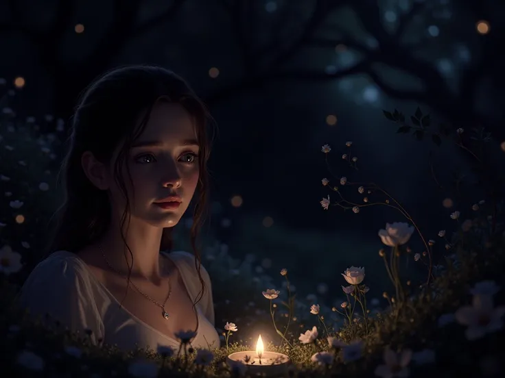 Beautiful, magical, romantic, emotion, character, beauty, sadness, love, touching, melancholy, masterpiece, detailed, high resolution, perfection, 8k, 