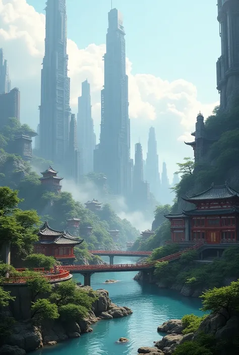 A city far away from the same garden in China at the present time
