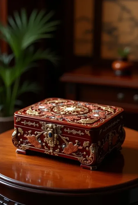 Expensive Chinese jewelry box object
