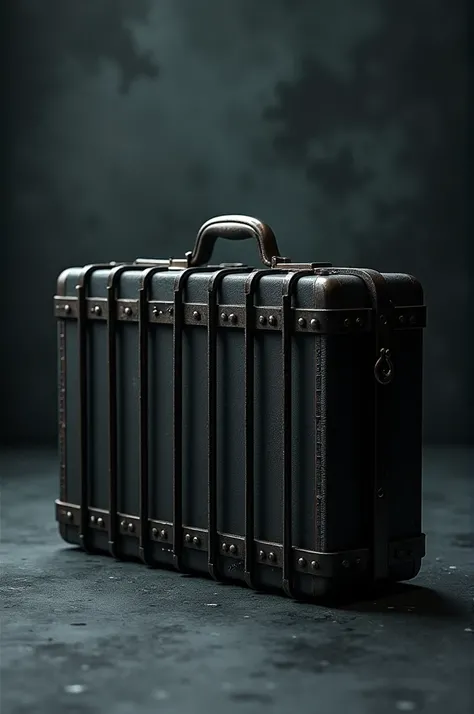 Briefcase with prison bars 