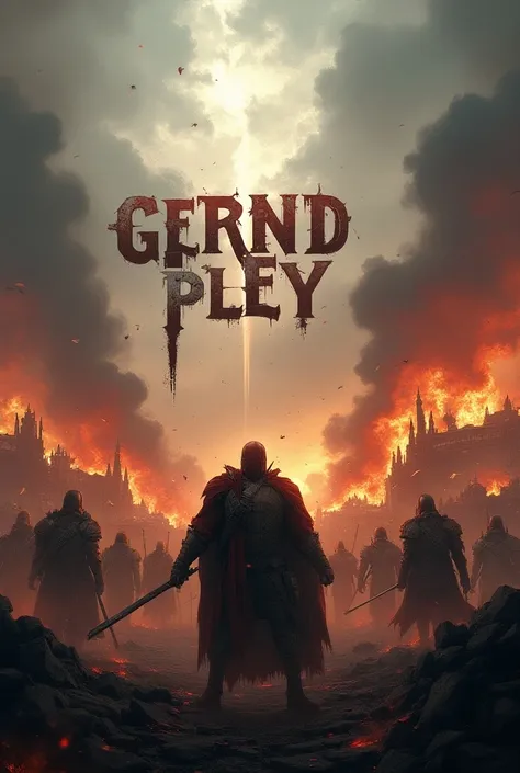 Draw me the slogan of the Gernd Pley war game