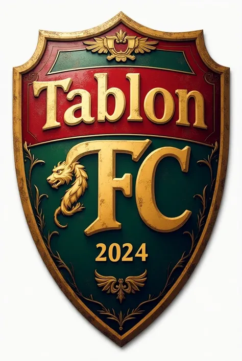  Football shields that say tablon fc,That says created in 2024 
