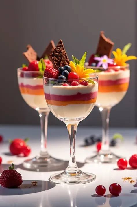 Picture of desserts in glasses
