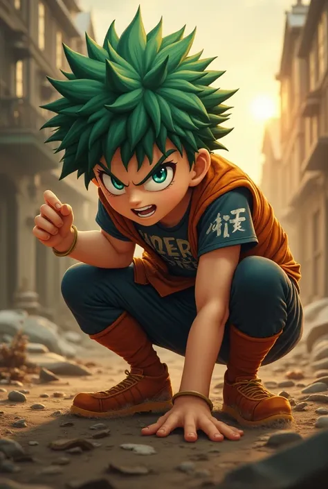 Bakugo sticking his penis into Deku 