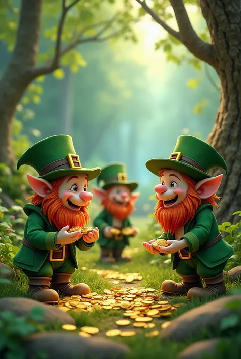 With the collection of leprechaes 