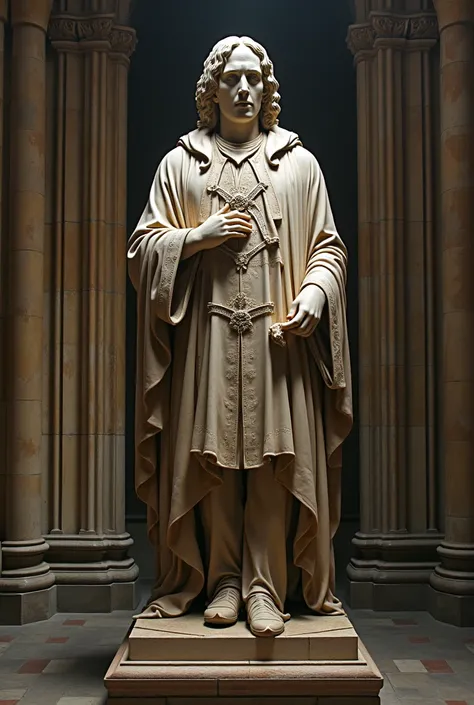 A monument or a statue of Milton, such as the one in Poet’s Corner, Westminster Abbey, where he is commemorated alongside other notable writers.