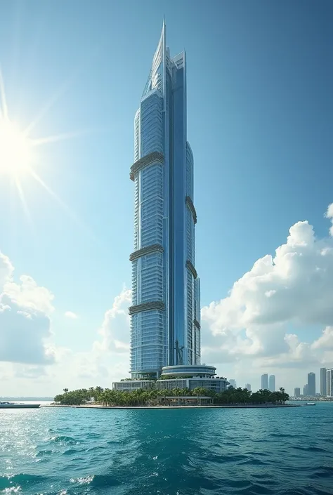 A tallest hotel building in the world in front of the sea in Miami
And luxurious 