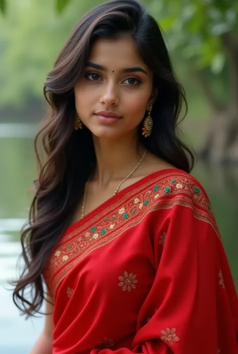 Bangali girl with red saree