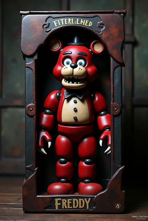 A licensed articulated Freddy figure from Five Nights at Freddys um boneco mais sombrio da embalagem uma embalagem toda personalizada