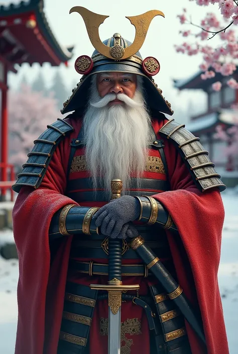 Santa Claus in style samurai