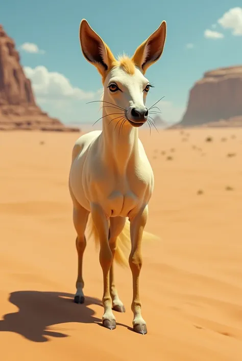 A fennec horse in the desert