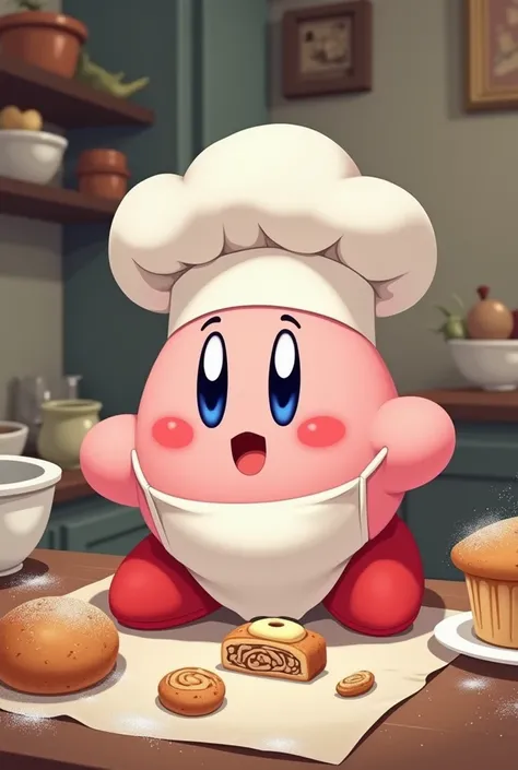 Kirby pastry chef in a simpler and more tender 2D animation 