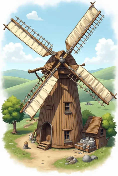 materials for making a windmill