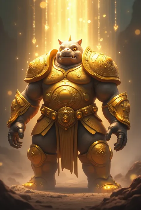 The champion form league of legends Rammus with a holy drip

