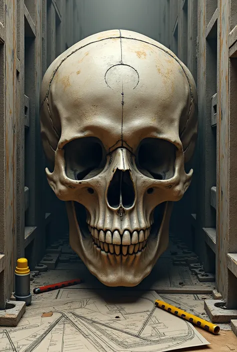 civil Engineering with a skull