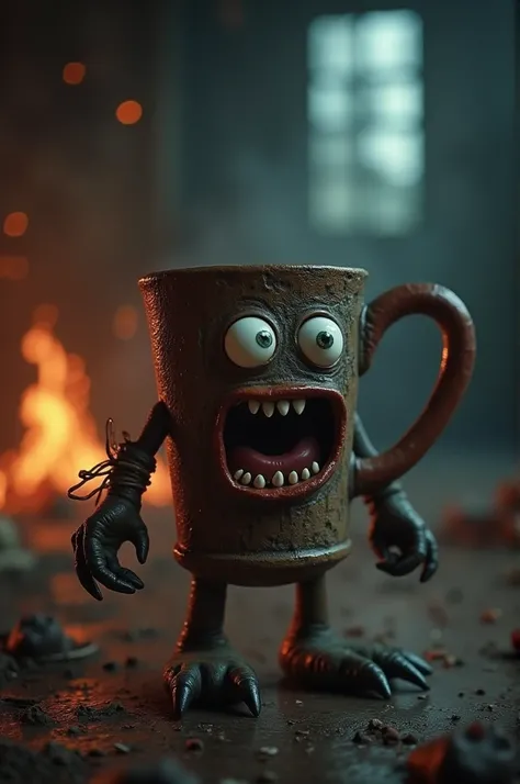  A scared mug
