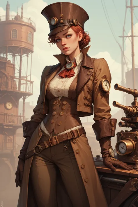 Female steampunk Ironman