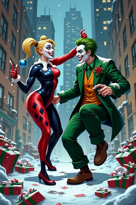 Alerquina DC and Joker DCs chaotic Christmas 