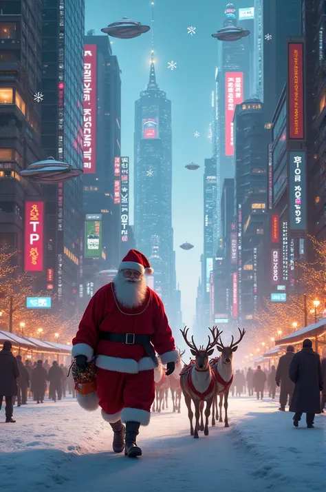  Santa in a city called "TPP "