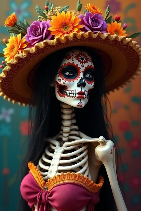 Move the catrina a little farther away than it is a full body 