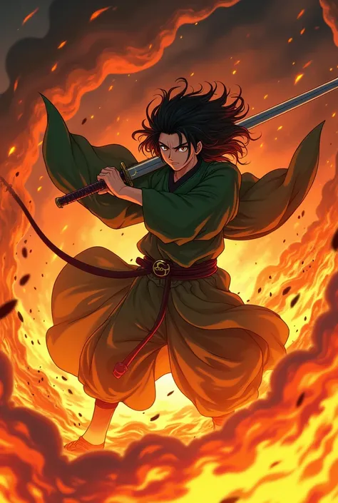 Kimetzu Noyaiba Tanyiro on Fire