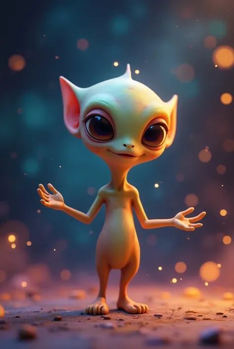 Animated alien saying thank you 