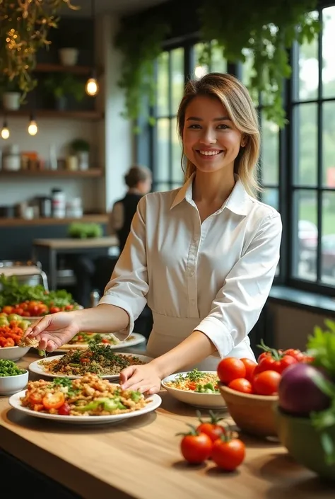  Inauguration of a healthy fast food restaurant , Called health in every bite 
