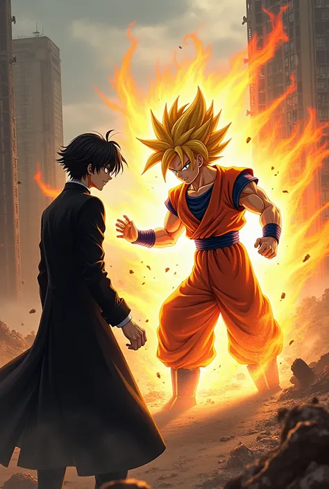 Light yagami full action pic with goku