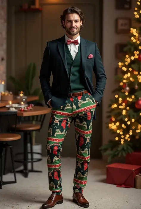 Design mens clothing and Christmas pants