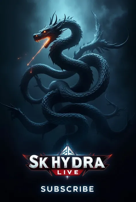 You tube banner  sk HYDRA LIVE . 
Slogen  subscribe  