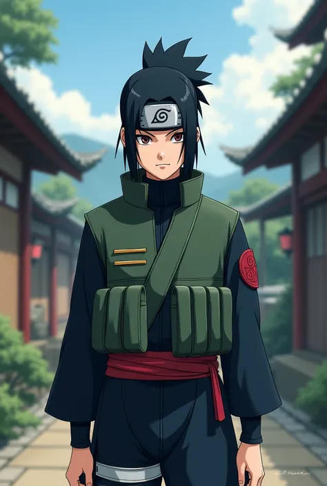 Create a character from the naruto anime to use a jonin suit for a 2D animated headband