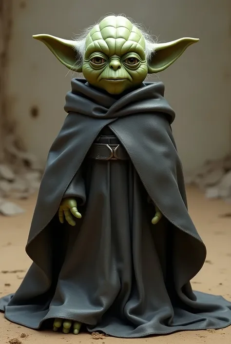 Yoda in a matte iron dress