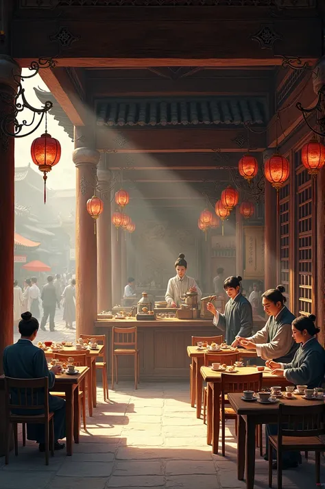 Historical cafe in middle kingdom