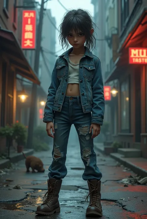 Street girl denim version