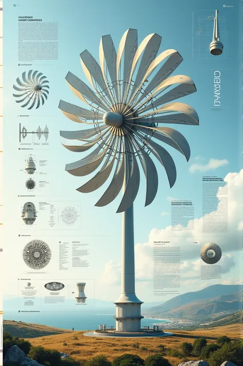 poster for wind wheel with detail