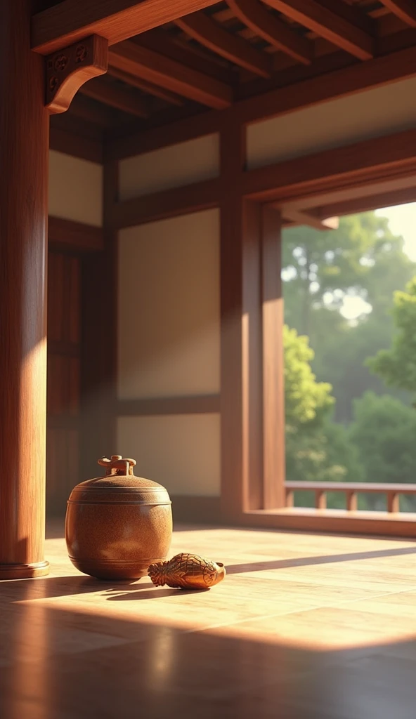 Japan　Inside the temple　sacred　bell　Mokugyo　
