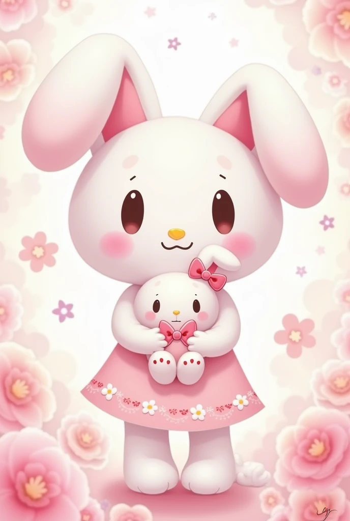 I want a my melody standing with her plush