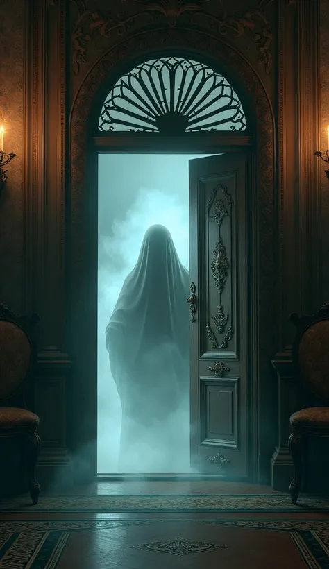 Within the palace, there is a locked room rumored to contain a ghostly presence.