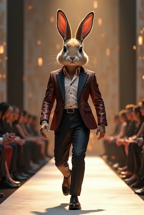 Bunny participating fashion show