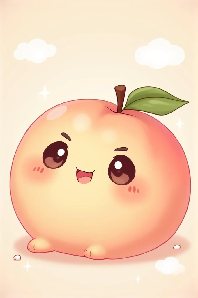 Very cute kawaii peach