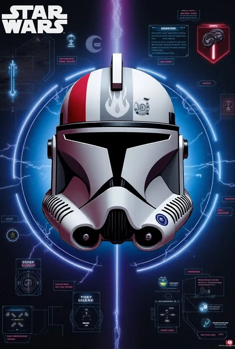 Tapis de jeu star wars unlimited avec image centrale le casque du capitaine cody. Integrer les zones de jeu a limage
