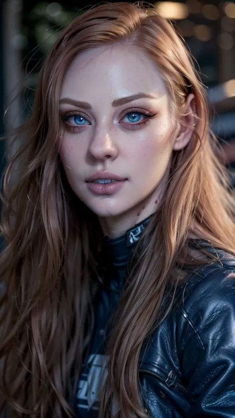 (((ultra realistic))) light mid hair, young, smile , blue eyes, super white pale skin, ((Deborah ann woll)), Photo, masterpiece, top quality, (pale skin), (Ultra detailed face and eyes:1.2), Bright eyes, portrait , (Shy), night street in background, beer, ...