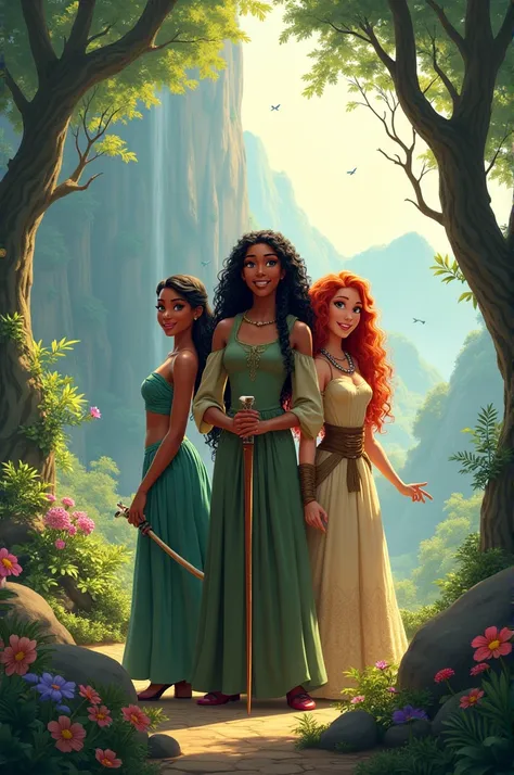 Tiana Merida Pocahontas 